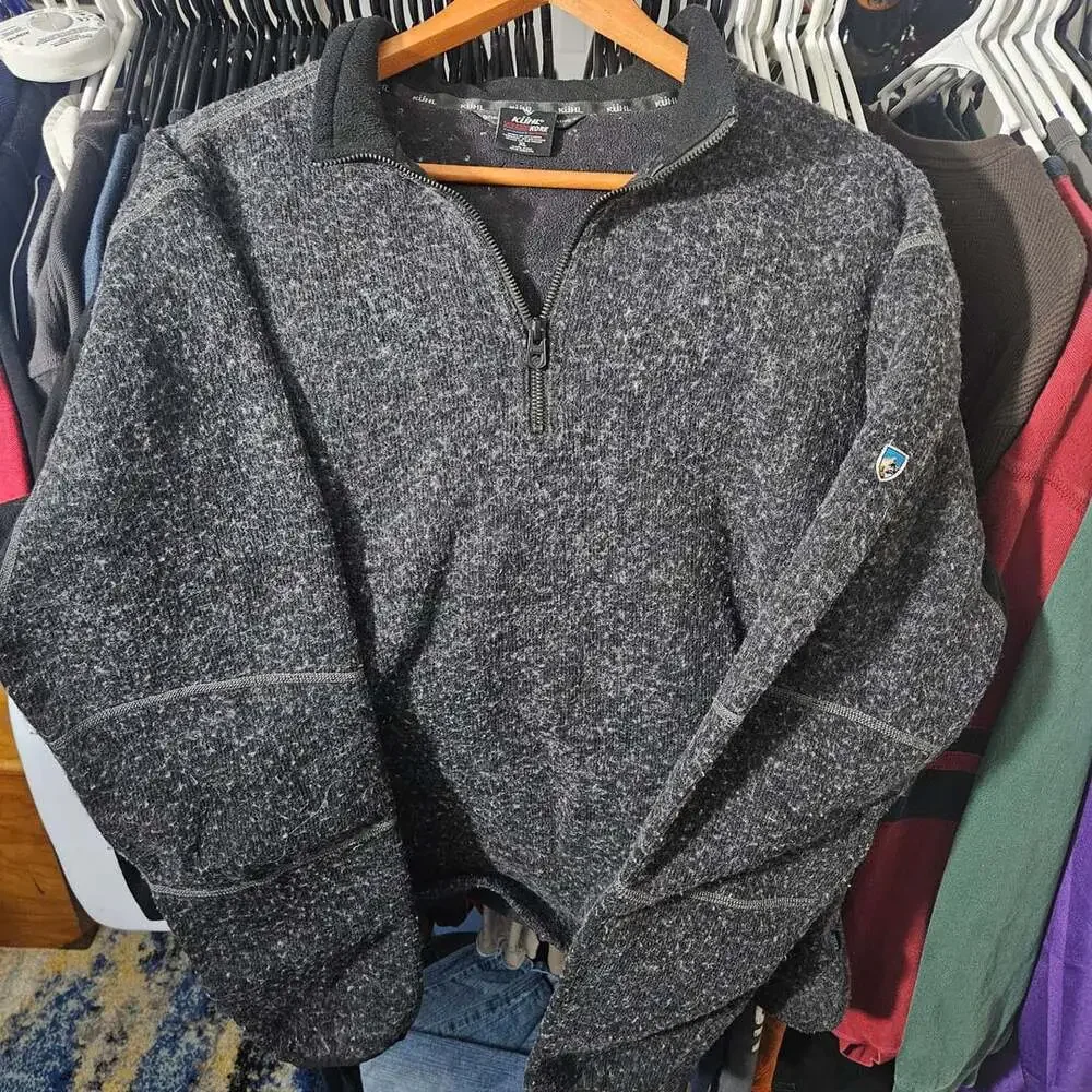 Kuhl Thor Thermo Kore Sweater Gorpcore Size XL 1/4 Zip Gray